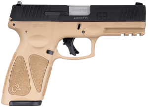 Taurus 1G3B941T15 G3  9mm Luger 15+1 4" Matte Stainless Steel Barrel  Matte Black Tenifer Cerakote Serrated Alloy Steel Slide  Tan Polymer Frame w/Picatinny Rail  Tan Polymer Grip  Right Hand