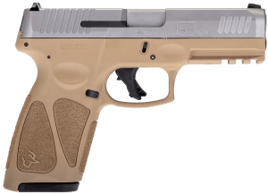 Taurus 1G3B949T15 G3  Full Size Frame 9mm Luger 15+1 4" Matte Stainless Steel Barrel  Matte Serrated Stainless Steel Slide  Tan Polymer Frame w/Picatinny Rail  Tan Polymer Grip  Right Hand