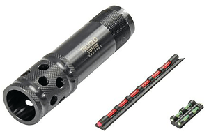 TruGlo TGTG178XC Gobble•Stopper Xtreme Combo Mossberg 835/935 20 Gauge Ported Choke  Gobble Dot Dual Color Fiber Optic Sights
