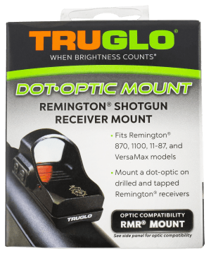 TruGlo TGTG8955R2 Shotgun Receiver Mount  Black Remington Trijicon RMR