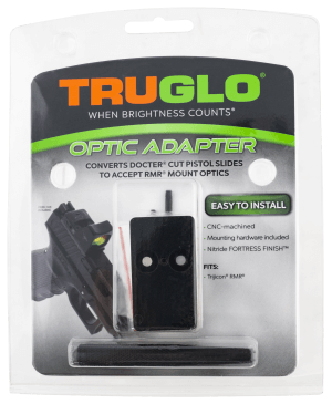 TruGlo TGTG8952C Red Dot Sight Adapter RMR Mount Aluminum Nitride Fortress Trijicon