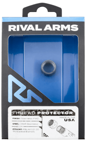 Rival Arms RARA300001D Thread Protector 9mm Luger Stainless PVD 416R Stainless Steel 1/2"-28 tpi