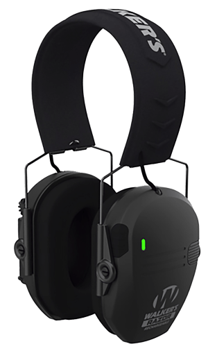 Walker's GWPRSEMRC Razor Rechargeable Electronic Muff 21 dB Over the Head Black Polymer