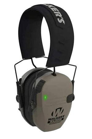 Walker's GWPRSEMRCFDE Razor Rechargeable Electronic Muff 21 dB Over the Head Flat Dark Earth/Black Polymer
