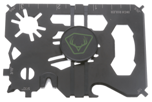 HME HME-WMT 20-In-1 Wallet Multi-Tool Black Metal Fixed