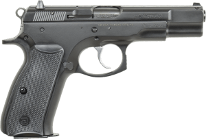 CZ-USA 91102 CZ 75 B 9mm Luger 16+1 4.60" Steel Barrel Black Serrated Steel Slide Black Polycoat Steel Frame w/Beavertail Black Plastic Grip