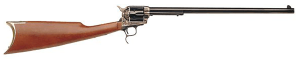 Cimarron MP419 Revolving Carbine  Full Size 45 Colt (LC) 6rd  18" Blued Round Steel Barrel  Color Case Hardened Steel Receiver  Wood Shoulder Stock  Right Hand