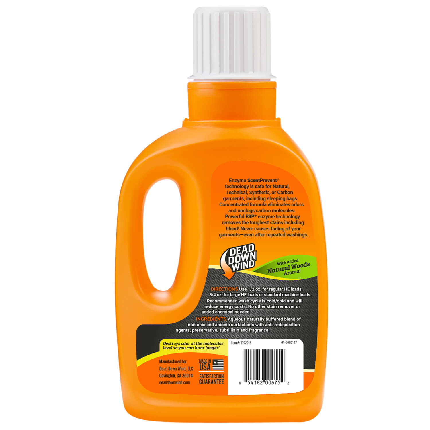 Dead Down Wind 1192018 Laundry Detergent Odor Eliminator Natural Woods Scent 20 oz Jug - Image 2