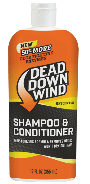Dead Down Wind 121218 Shampoo/Body Wash Odor Eliminator Unscented Scent 12 oz Bottle