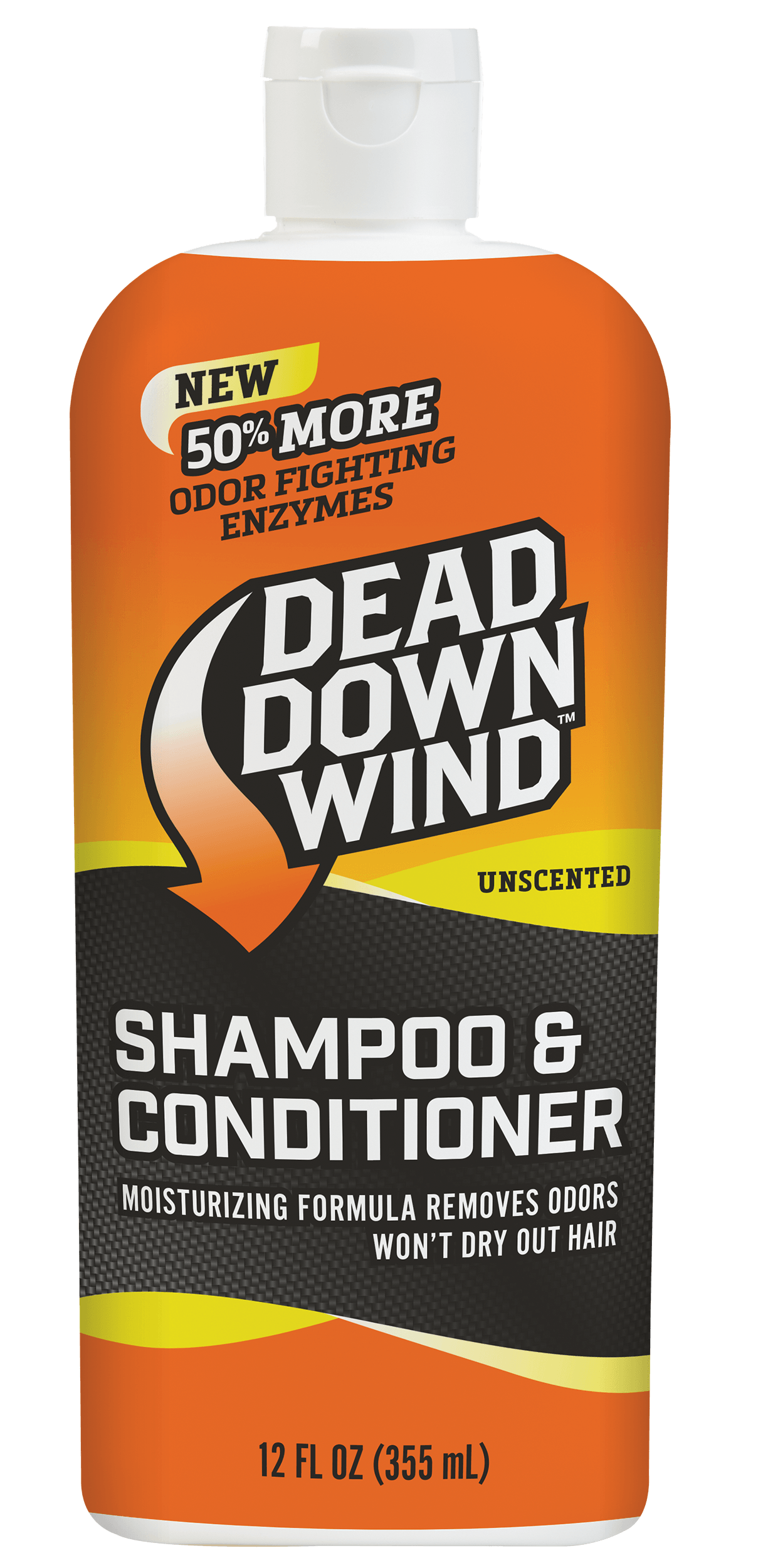 Dead Down Wind 121218 Shampoo/Body Wash Odor Eliminator Unscented Scent 12 oz Bottle