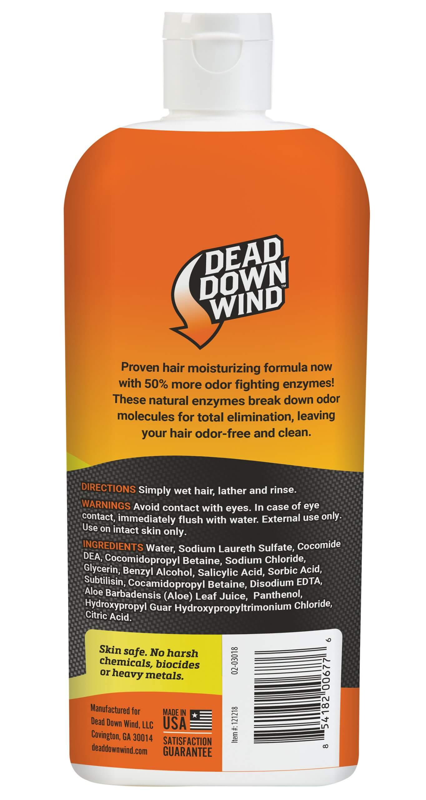 Dead Down Wind 121218 Shampoo/Body Wash Odor Eliminator Unscented Scent 12 oz Bottle - Image 2