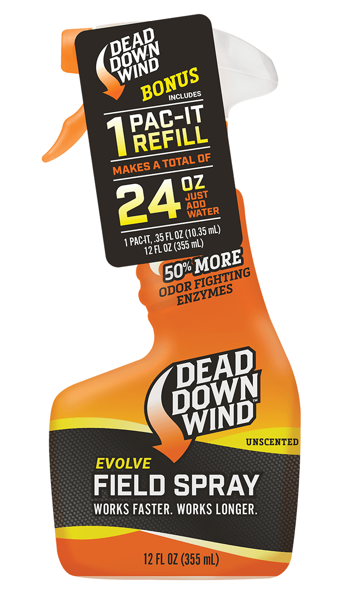 Dead Down Wind 1312418 Evolve Field Spray Pac-It Combo Odor Eliminator Unscented Scent 24 oz Trigger Spray