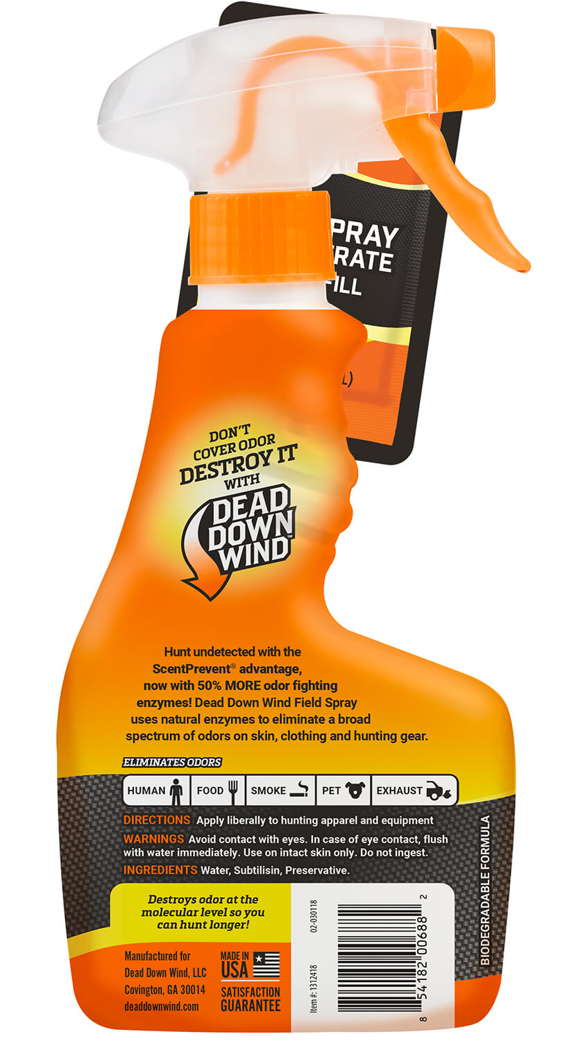 Dead Down Wind 1312418 Evolve Field Spray Pac-It Combo Odor Eliminator Unscented Scent 24 oz Trigger Spray - Image 2