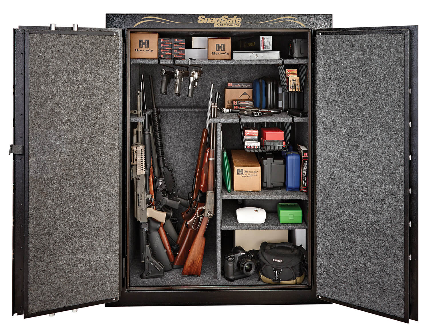 SnapSafe 75013 Vault Door XXL Access Code/Key Entry 9 Gauge Steel Holds 56+ Long Guns Fireproof- Yes - Image 3