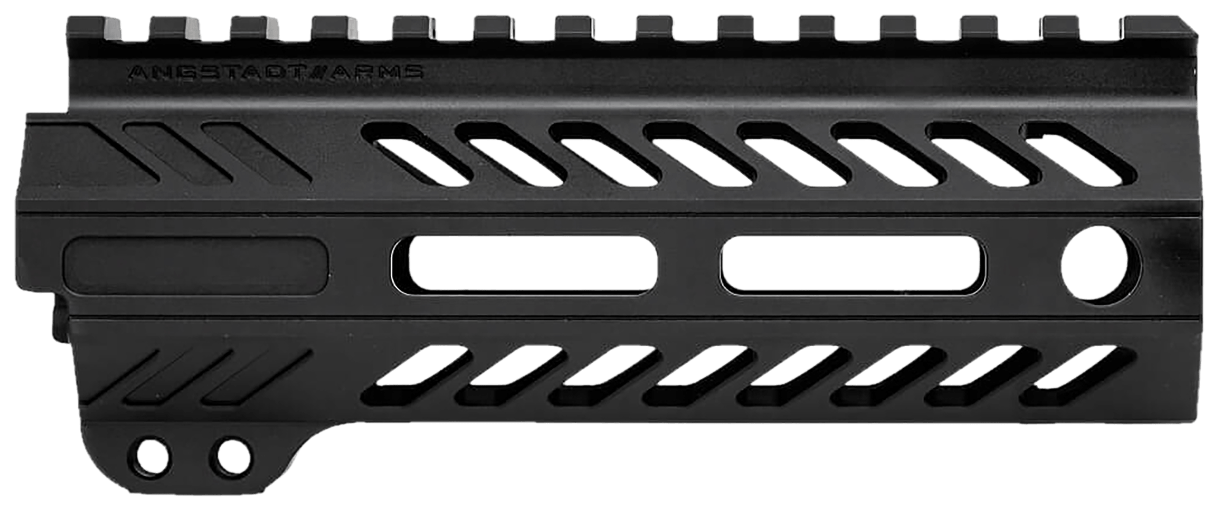 Angstadt Arms AA055HGMLT Ultra Light Handguard made of Aluminum with Black Anodized Finish M-LOK Style Picatinny Rail & 5.50" OAL for AR-15 Includes Hardware