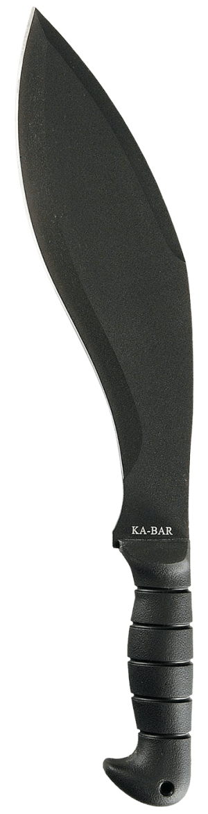 Ka-Bar 1249 Kukri 11.50" Black SK-5 Steel Blade/ Black TPR Handle 17" Long Includes Sheath