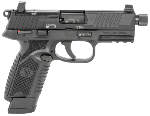 FN 66101010 502 Tactical 22 LR 10+1 15+1 4.60" Black Steel Threaded Barrel  Black Optic Ready/Serrated Slide & Polymer Frame w/Picatinny Rail  Black Textured Polymer Grip  Ambidextrous