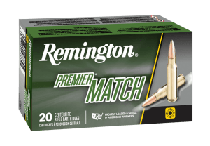 Remington Ammunition 20001 Premier Match 6mm Creedmoor 107 gr Sierra MatchKing BTHP 20rd Box/ 10 Cs