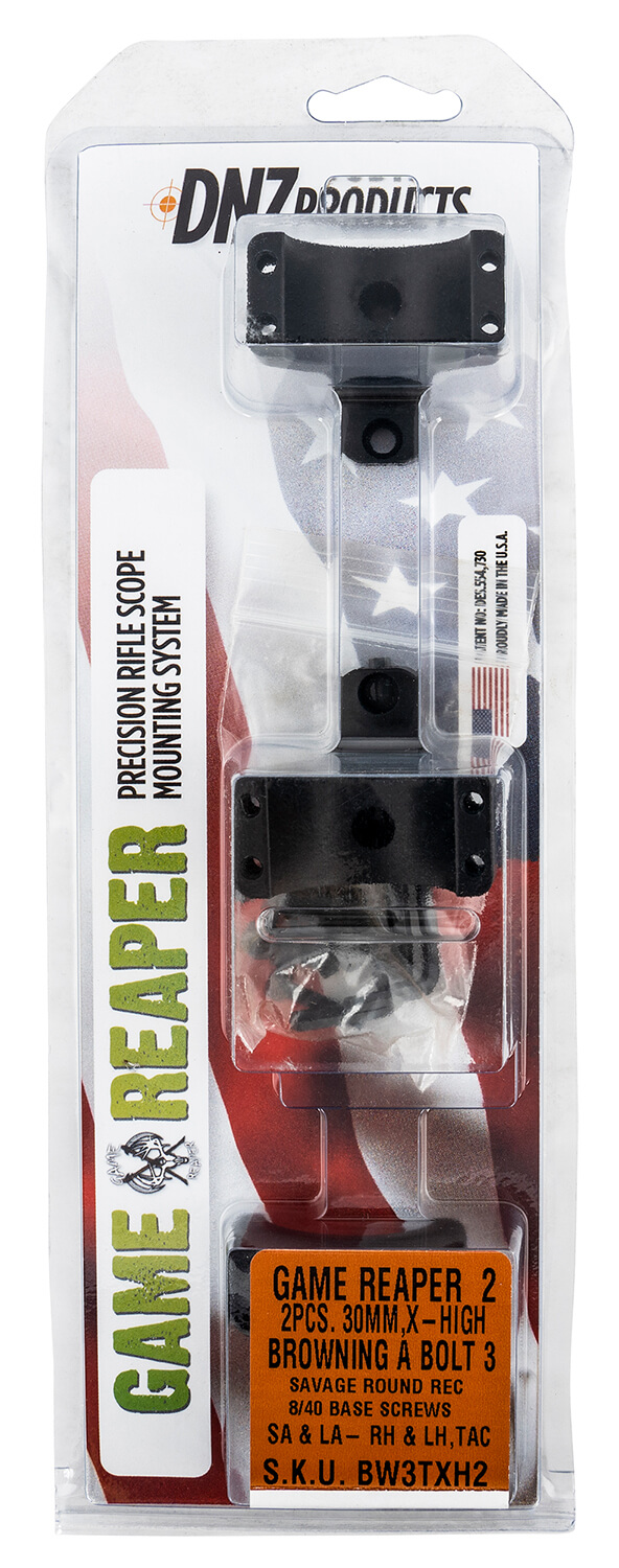 DNZ BW3TXH2 Game Reaper 2 Scope Mount/Ring Combo Matte Black 30mm Browning - Image 3
