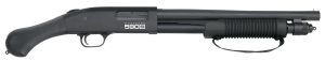 Mossberg 51601 590S Shockwave 12 Gauge 8+1(1.75") 5+1(2.75") 4+1(3") 3" Chamber  14.375" Barrel  Matte Blued Metal Finish  Corncob Forend w/Strap  Dual Extractors  Raptor Birdshead Grip Stock