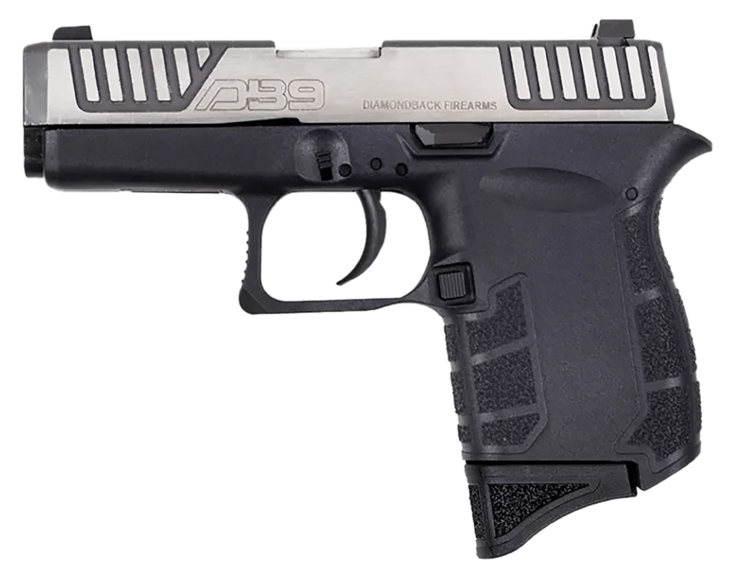 Diamondback DB0200P031 DB9 Gen4 Micro-Compact Frame 9mm Luger 6+1 3.10" Stainless Steel Barrel & Serrated Slide Black Polymer Frame & Grip