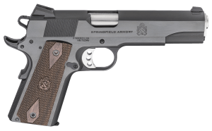 Springfield Armory PX9420 1911 Garrison 45 ACP 7+1  5" Stainless Match Grade Steel Barrel  Salt Blued Serrated Carbon Steel Slide  Blued Steel Frame w/Beavertail  Thin-Line Wood Grip