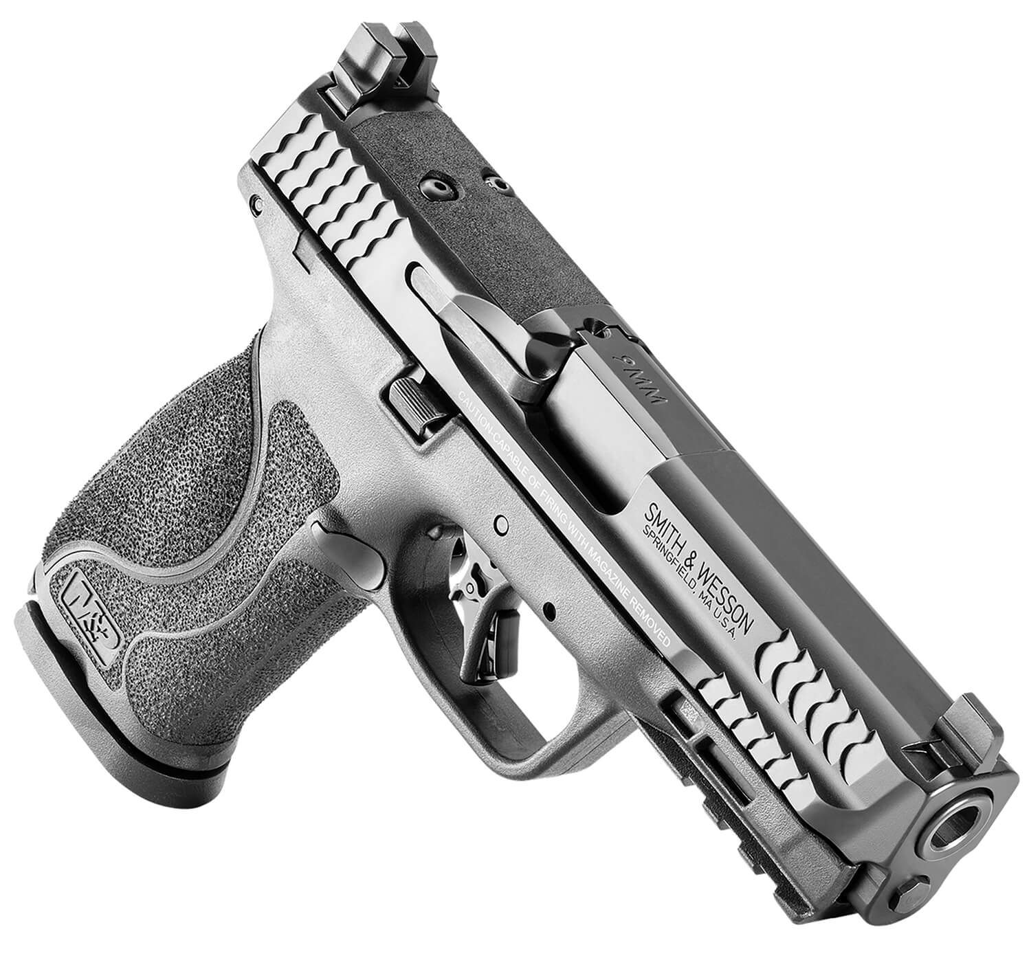 Smith & Wesson 13564 M&P M2.0 Full Size 9mm Luger 17+1 4.25" Black Armornite Stainless Steel Barrel & Optic Ready/Serrated Slide Matte Black Polymer Frame w/Picatinny Rail - Image 3