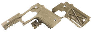 Recover Tactical CC3H02 Grip & Rail System  Tan Polymer Picatinny for Standard Frame 1911
