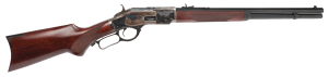 Cimarron CA206 1873 Short Deluxe Full Size 44 Special 10+1  20" Blued Octagon Steel Barrel  Color Case Hardened Steel Receiver  Walnut Fixed Pistol Grip Stock  Right Hand