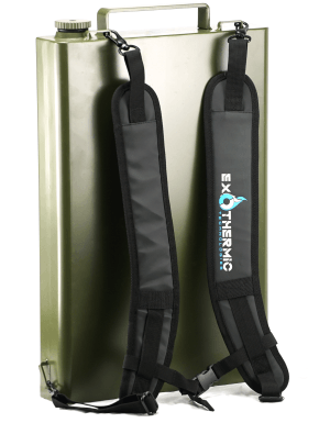 Exothermic Technologies PFBACKPACK Pulsefire Backpack Kit Green Powder Coated Aluminum 14.30" Long Fuel Gasoline/Gasoline Diesel Mix Works With Pulsefire LRT/UBF Includes 3.3 Gallon Tank/Hose/Shoulder Straps