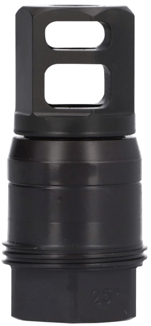 Sig Sauer SL76258X2425DEGM Clutch-Lok QD Muzzle Brake Black Stainless Steel with 5/8" 24 tpi Threads for 7.62mm 25 Degree Taper