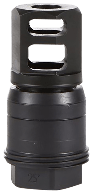 Sig Sauer SL55612X2825DEGM Clutch-Lok QD Muzzle Brake Black Stainless Steel with 1/2" 28 tpi Threads for 5.56mm 25 Degree Taper