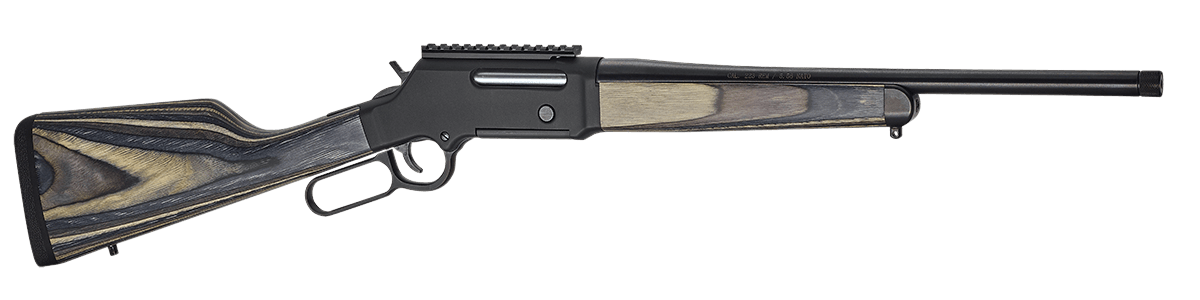 Henry H014RP223 Long Ranger Express 223 Rem or 5.56x45mm NATO Caliber with 5+1 Capacity 16.50" Blued Barrel Black Hard Coat Anodized Metal Finish & Black Laminate Stock Right Hand (Full Size)