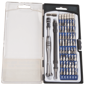 Wheeler 564018 Precision Micro Screwdriver Set Chrome Plated Steel Extendable Handle 58 Pieces