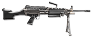 FN 46100169 M249S 5.56x45mm NATO 18.50 Barrel 30+1 Mag Or 200rd Belt Capacity Black Fixed Hydraulic Buffer Stock Non-Slip Buttplate Optics Ready"
