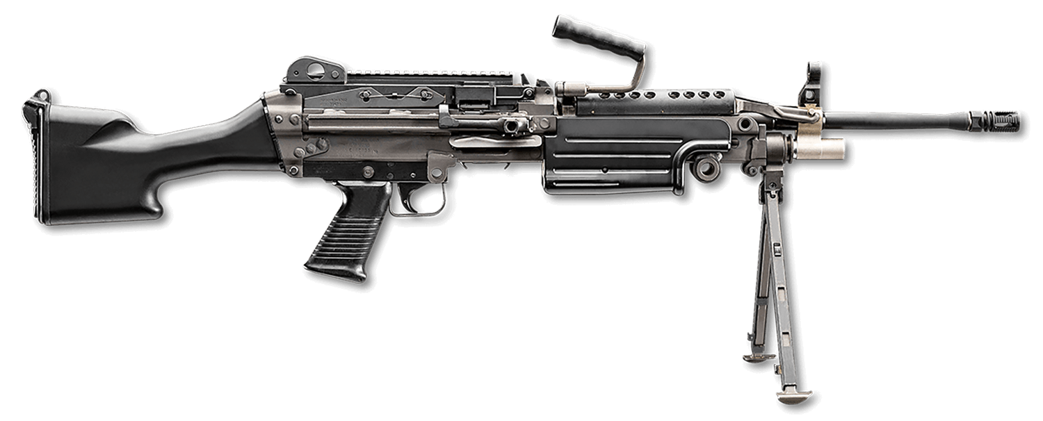 FN 46100169 M249S 5.56x45mm NATO 18.50 Barrel 30+1 Mag Or 200rd Belt Capacity Black Fixed Hydraulic Buffer Stock Non-Slip Buttplate Optics Ready"