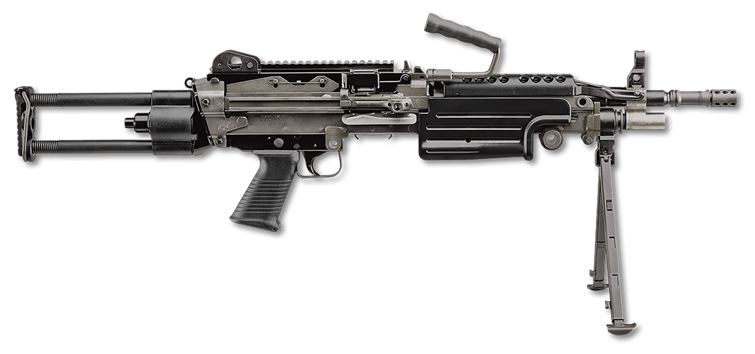 FN 46100171 M249S Para 5.56x45mm NATO 16.10" Barrel 30+1 Mag Or 200rd Belt Capacity Black Rotating & Telescoping Stock Hydraulic Recoil Buffer Non-Slip Buttplate Optics Ready