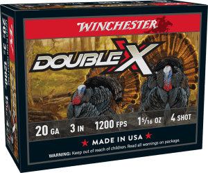 Winchester Ammo STH2034 Double X High Velocity Turkey 20 Gauge 3" 1 5/16 oz 4 Shot 10rd Box