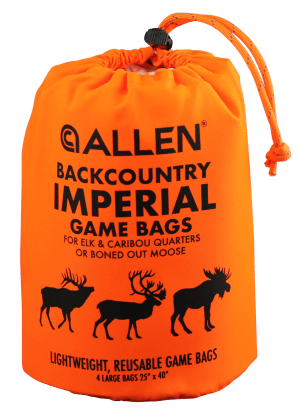 Allen 6590 BackCountry Imperial Elk Game Bag Set Orange Polyester 4 Bags