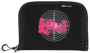 Girls With Guns 9075 Love  Black w/Pink Love Graphic Polyester Holds Handgun