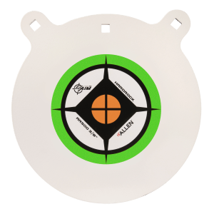 EZ-Aim 15599 Hardrock  12" AR500 Steel Gong Shooting Target .38" Thickness Black / Green / White