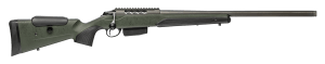 Tikka JRTXRSV314R14 T3x Super Varmint 22-250 Rem 5+1 23.70" Threaded Tungsten Cerakote Barrel/Rec Black Webbed Green Roughtech Stock
