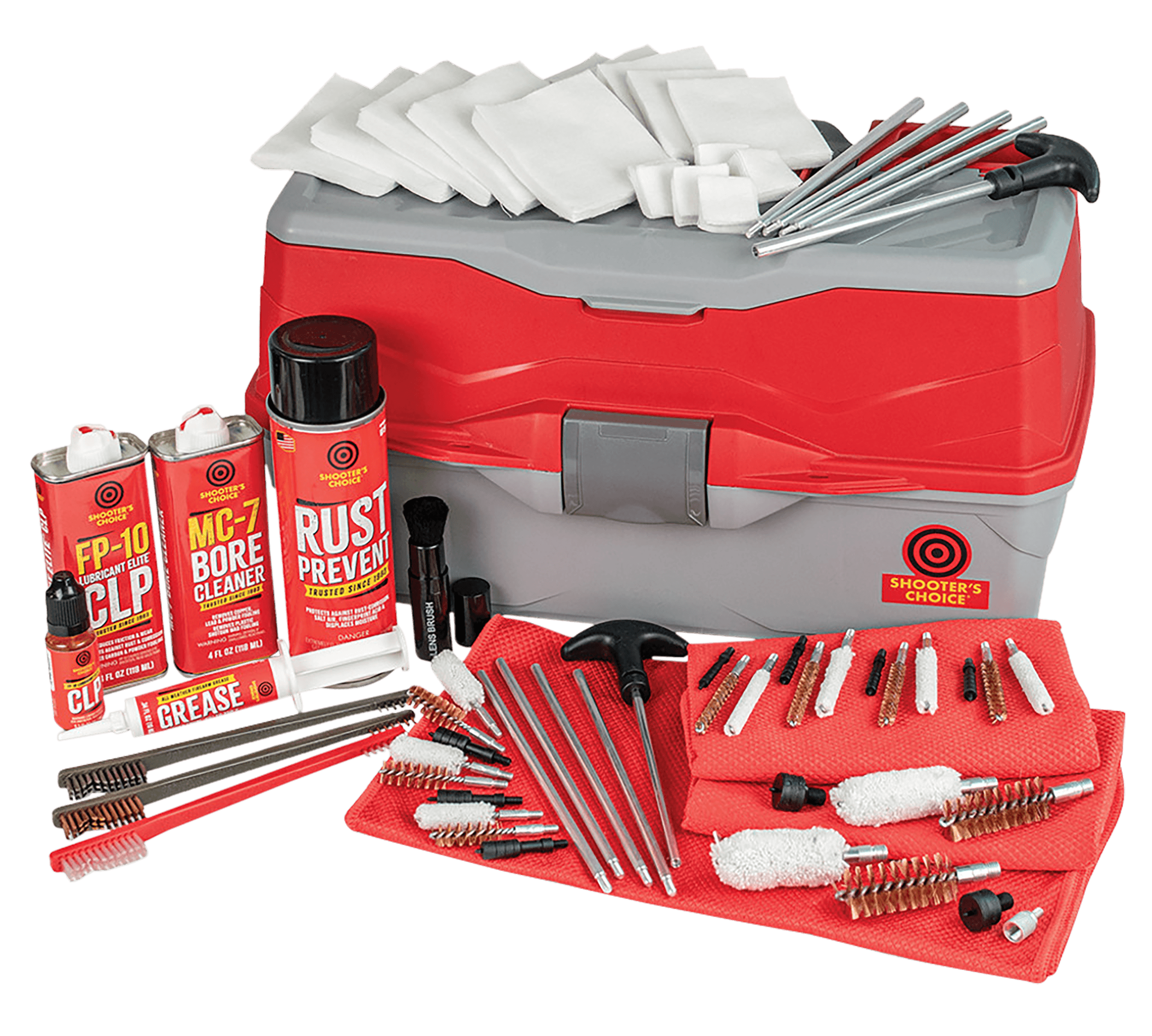 Shooters Choice 900MC Bullseye Box Cleaning Kit Multi-Caliber/12 Gauge Firearm Type Universal Nylon/Bronze/Stainless Steel Bristle