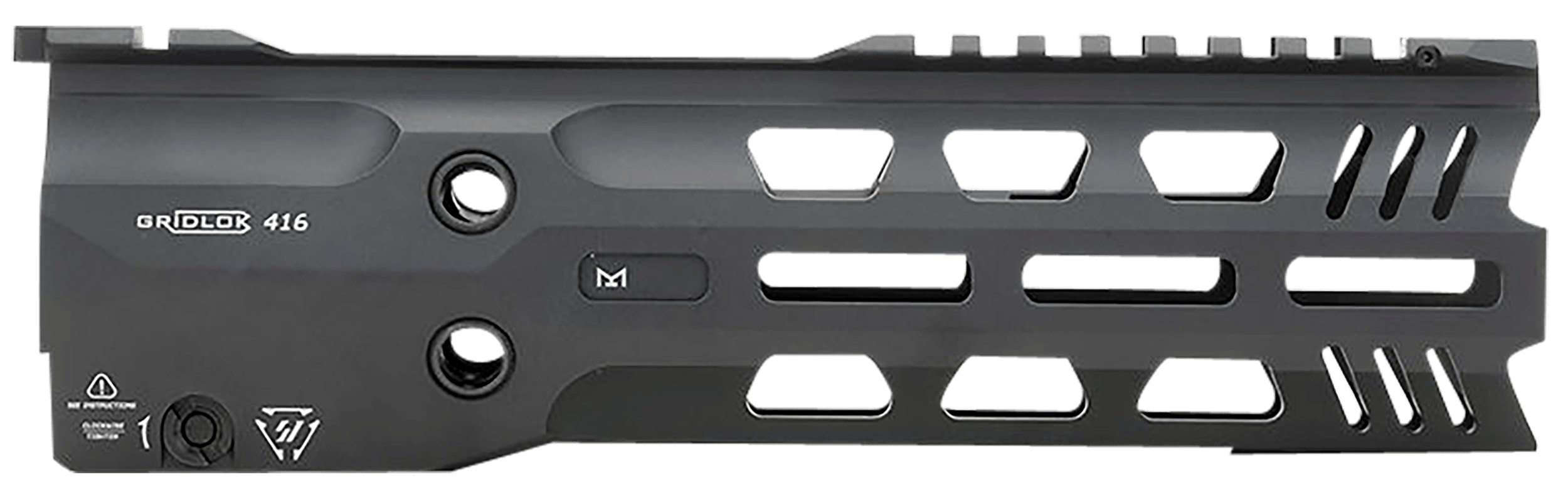 Strike Industries GRIDLOK416L9 GridLok Lightspeed With Quick Detach System 9"L 1.57"D M-LOK Black Aluminum for HK 416 HK MR556 M27 IAR