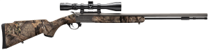 Traditions CR5841104416 NitroFire w/Scope 50 Cal 209 Primer 26" Gray Cerakote Fluted & Tapered Barrel  Drilled & Tapped Receiver  Mossy Oak Break-Up Country Fixed Synthetic Stock  3-9x40mm Duplex