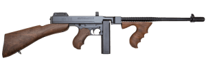 Thompson T1B14 1927A-1 Deluxe 45 ACP Caliber with 16.50" Barrel 20+1 Capacity (Stick) Blued Metal Finish Walnut Removable Fixed Stock & Wood Grip Right Hand
