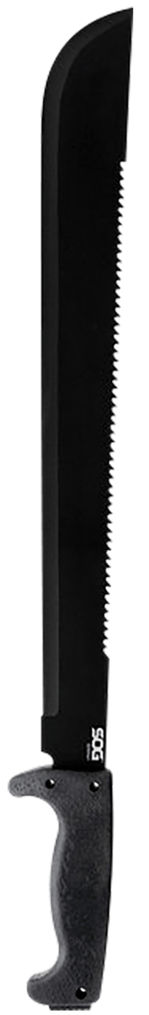 S.O.G SOGMC02N SOGfari  18" Black Powder Coated 3Cr13MoV SS Blade Black Kraton Handle 24" Long Includes Sheath