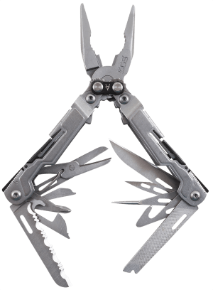 S.O.G SOGPP1001CP PowerPint Stonewashed Stainless Steel 5Cr15MoV Stainless Steel Long Features 18 Tools