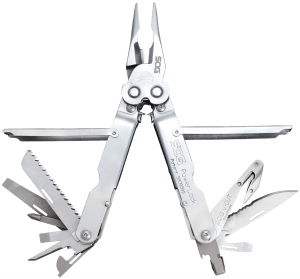 S.O.G SOGS62NCP PowerLock V-Cutter Polished 420 Stainless Steel 7" Long Includes Sheath