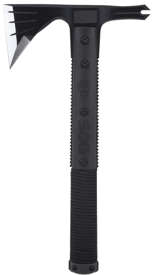 S.O.G SOGSK1001CP Survival Hawk 3" Blade 2Cr13MoV SS Blade Black w/Reflective Paracord GRN Handle 12.10" Long Tomahawk